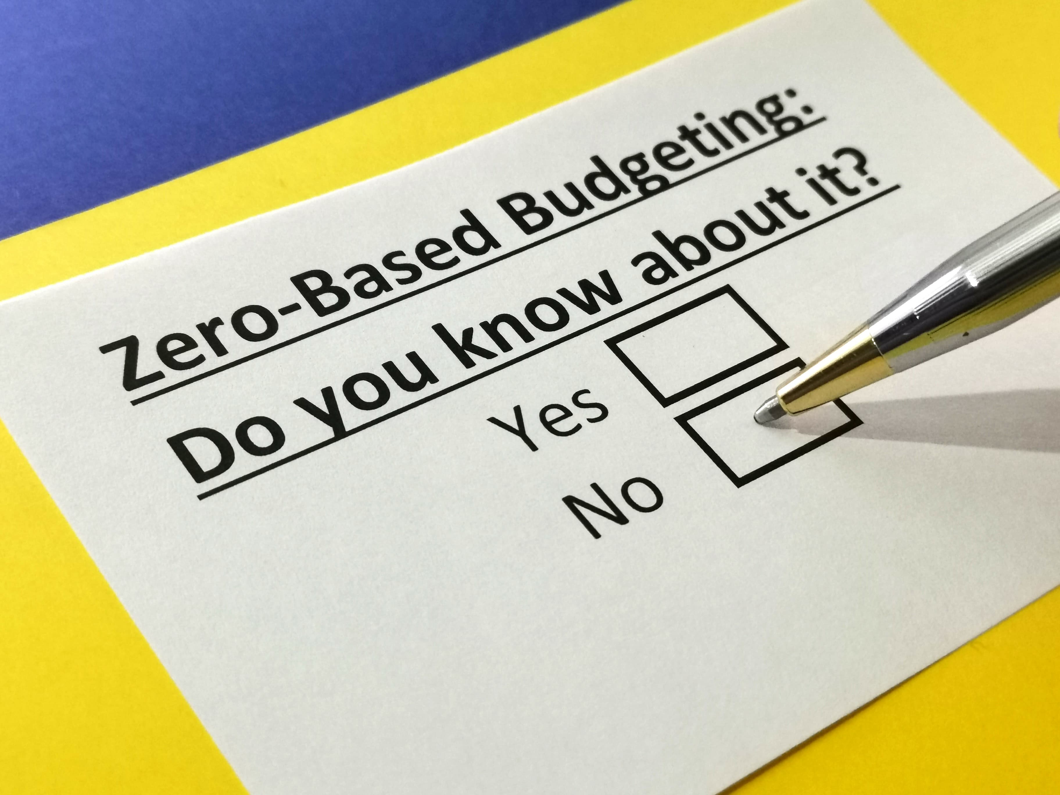 ゼロベース思考とは?ゼロベースの予算編成(ZBB)と共に解説