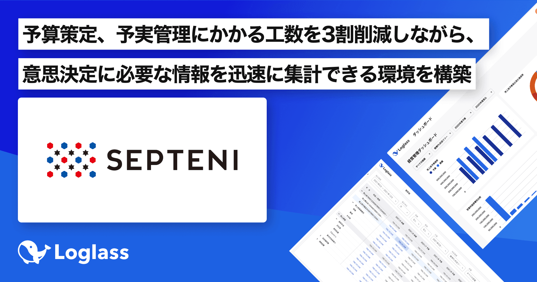 デジタルマーケティングを軸に成長を続けるセプテーニ・ホールディングスに、次世代型経営管理クラウド「Loglass」を導入